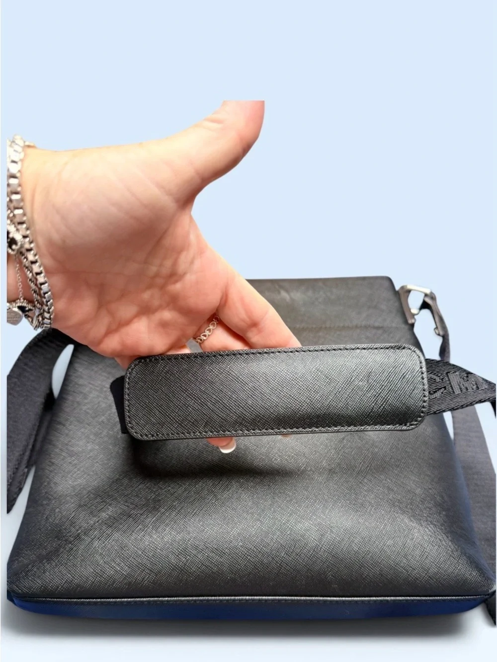 Authentic MCM Black Crossbody Messenger Bag